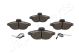 JAPANPARTS Bremsbelagsatz, Scheibenbremse PA-0063AF