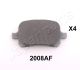 JAPANPARTS Bremsbelagsatz, Scheibenbremse PA-2008AF