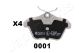 JAPANPARTS Bremsbelagsatz, Scheibenbremse PP-0001AF