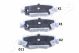 JAPANPARTS Bremsbelagsatz, Scheibenbremse PP-011AF