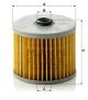 MANN-FILTER Kraftstofffilter P 923/1 x