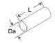 Webasto Verbindungsrohr Da = 24, L = 50 Abgassystem