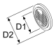 Webasto Luftgitter Heizluftsystem D1i 100/D2a = 135