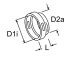 Webasto Adapter Heizluftsystem D1i = 60/D2a = 75, L = 40