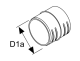 Webasto Schlauchverbinder Heizluftsystem gerade D60-60 D1a = 60 mm, sw