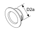 Webasto Wanddurchführungsadapter Heizluftsystem D2a = 90 mm, sw