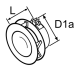 Webasto Ausströmer Heizluftsystem D1a = 100, L = 74