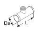 Webasto Rohrstutzen Heizwassersystem Da = 19, L = 100