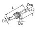 Webasto Rückschlagventil Heizwassersystem Da = 18, L = 104
