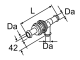 Webasto Rückschlagventil Heizwassersystem 3x18K; Da = 18, L = 120