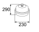 Webasto Druckausdehnungsgefäß Heizwassersystem 8 Ltr.