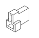ET Flachsteckergehaeuse 2-polig 6,3mm, 20 Stk