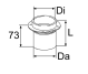 ET Austrittsrohr D70 L=90