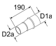 Adapter 80/60, Kunststoff D1a = 80/D2a = 60