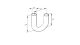 Eberspaecher Wasserschlauch di = 15 mm / 180°, L1 = 50 mm, L2 = 50 mm, L3 = 75 mm