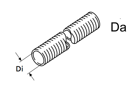 Flex. Rohr, Wärmeschutzschlauch für Kraftstoffleitungen D28, L = 20 m
