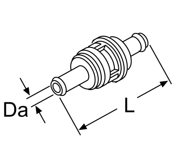Webasto Rückschlagventil Heizwassersystem Da = 18, L = 90