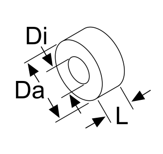 Webasto Distanzscheibe Montageteile Di = 9/Da = 25, L = 14