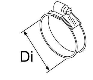 Webasto Schlauchschelle Montageteile Di = 70 ... 90, EdSt