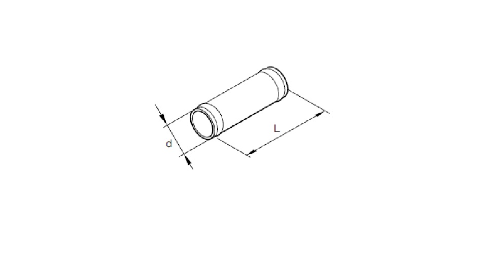 EBERSPÄCHER Verbindungsrohr Messing, d = 38 mm, L = 60 mm