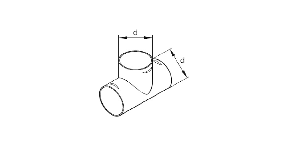 EBERSPÄCHER T-Abzweigstück Kunststoff, d = 90 mm